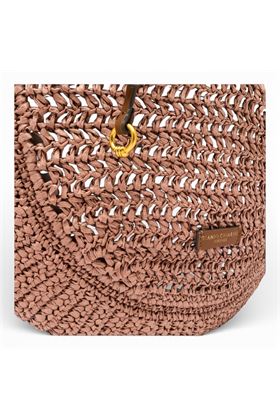 Borsa Gianni Chiarini in paglia crochet colore rosa antico. GIANNI CHIARINI | 11954-BLUSH